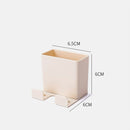 Wall Mounted Organizer Storage Box Remote Control Air Conditioner Storage Case Mobile Phone Plug Holder Stand(Beige)