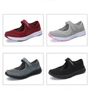 Women Casual Mesh Flat Shoes Soft Sneakers, Size:38(Dark gray)