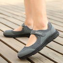 Women Casual Mesh Flat Shoes Soft Sneakers, Size:38(Dark gray)