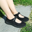 Women Casual Mesh Flat Shoes Soft Sneakers, Size:40(Black)