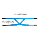 Ventilator Mask Four-point Headband without Nasal Mask for Philips Wellcome / Resmy / Remart / Yuyue Ventilator(Gray Blue)