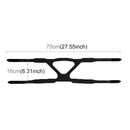 Ventilator Mask Four-point Headband without Nasal Mask for Philips Wellcome / Resmy / Remart / Yuyue Ventilator(Black)