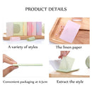 Plant Fiber Breathable Linen Makeup Remover Blotting Paper Face Cleaning Tool, Color:Mint