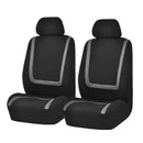 Universal Car Seat Cover Polyester Fabric Automobile Seat Covers Car Seat Cover Vehicle Seat Protector Interior Accessories 4pcs Set Gray