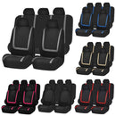Universal Car Seat Cover Polyester Fabric Automobile Seat Covers Car Seat Cover Vehicle Seat Protector Interior Accessories 4pcs Set Gray