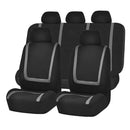 Universal Car Seat Cover Polyester Fabric Automobile Seat Covers Car Seat Cover Vehicle Seat Protector Interior Accessories 4pcs Set Gray