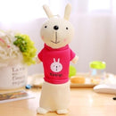 Cute Plush Rabbit Pencil Box Pencilcase Pencil Bag School Supplies Stationery(Red)