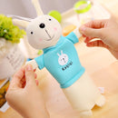 Cute Plush Rabbit Pencil Box Pencilcase Pencil Bag School Supplies Stationery(Red)