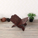 Quran Wooden Book Stand Holder Bookends Gift Removable Handmade Wood Book Decoration(Wine Red)