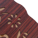 Quran Wooden Book Stand Holder Bookends Gift Removable Handmade Wood Book Decoration(Wine Red)