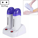 Double Base Wax Depilatory Warmer Heater Hair Removal Waxing Machine, Specification:EU Plug