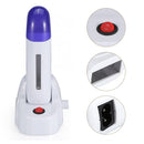 Double Base Wax Depilatory Warmer Heater Hair Removal Waxing Machine, Specification:EU Plug