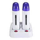 Double Base Wax Depilatory Warmer Heater Hair Removal Waxing Machine, Specification:US Plug