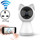 Wireless Camera Wifi Remote Monitor Home Intelligent Network HD Surveillance Camera, Pixel:960P(UK Plug)