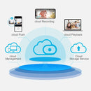 Wireless Camera Wifi Remote Monitor Home Intelligent Network HD Surveillance Camera, Pixel:960P(US Plug)