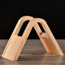 Coffee Filter Holder Coffee Storage Rack Filter Box Paper Base Bracket Display Stand Wooden V Holder