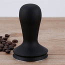 58mm Frosted Handle Stainless Steel Detachable Base Powder Press Solid Coffee Hammer(Black)
