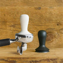 58mm Frosted Handle Stainless Steel Detachable Base Powder Press Solid Coffee Hammer(Black)
