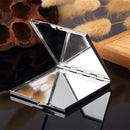 Handmade DIY Diamond Portable Double Sided Folding Mirror Gem Beauty Head(Green)