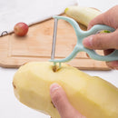 20 PCS Creative Stainless Steel Scraping Peeling Multi-function Vegetable and Fruit Peeler(Pink)