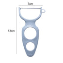 20 PCS Creative Stainless Steel Scraping Peeling Multi-function Vegetable and Fruit Peeler(Blue)