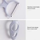 20 PCS Creative Stainless Steel Scraping Peeling Multi-function Vegetable and Fruit Peeler(Blue)