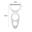 20 PCS Creative Stainless Steel Scraping Peeling Multi-function Vegetable and Fruit Peeler(White)