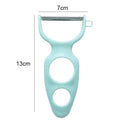 20 PCS Creative Stainless Steel Scraping Peeling Multi-function Vegetable and Fruit Peeler(Green)