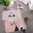 40x60cm Entrance Hall Carpet PVC Wire Loop Mat Door Mat Living Room Floor Non-slip Rug(Stripe)