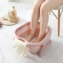 Household Foldable Foot Massage Foot Bath(Purple)