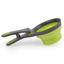 Creative Multifunctional Pet Silicone Collapsible TPE Dog Food Spoon Sealing Clip(Green)