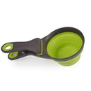Creative Multifunctional Pet Silicone Collapsible TPE Dog Food Spoon Sealing Clip(Green)