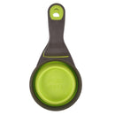 Creative Multifunctional Pet Silicone Collapsible TPE Dog Food Spoon Sealing Clip(Green)