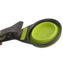 Creative Multifunctional Pet Silicone Collapsible TPE Dog Food Spoon Sealing Clip(Green)