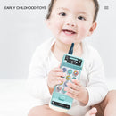 Baby Puzzle Early Education Telephone Children Music Simulation Intelligent Sound and Light Landline(Blue)