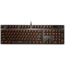 Rapoo V500PRO Orange Light 104 Keys Desktop Laptop Computer Game Esports Office Home Typing Metal Wired Mechanical Keyboard(Red Shaft)