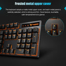 Rapoo V500PRO Orange Light 104 Keys Desktop Laptop Computer Game Esports Office Home Typing Metal Wired Mechanical Keyboard(Red Shaft)