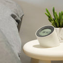 Simple Home Creative Multi-function Charging Stepless Dimming Alarm Clock Night Light(Gray)