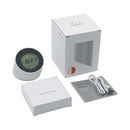Simple Home Creative Multi-function Charging Stepless Dimming Alarm Clock Night Light(Gray)