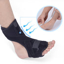 JM03539 2 in 1 Plantar Fasciitis Splint Sprain Memory Cotton Aluminum Strip Splint Protective Gear + Massage Ball Set(Black)