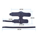 JM03539 2 in 1 Plantar Fasciitis Splint Sprain Memory Cotton Aluminum Strip Splint Protective Gear + Massage Ball Set(Black)