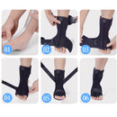 JM03539 2 in 1 Plantar Fasciitis Splint Sprain Memory Cotton Aluminum Strip Splint Protective Gear + Massage Ball Set(Black)