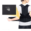 Kyphosis Correction Belt Spine Back Fixation Belt Correction Clothing, Size:M(Black)