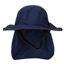 Summer Outdoor Cycling Sunscreen Hat Hiking Sun Hat Wild Windproof Fisherman Hat(Royal Blue)