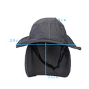 Summer Outdoor Cycling Sunscreen Hat Hiking Sun Hat Wild Windproof Fisherman Hat(Royal Blue)