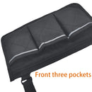 Walking Aid Wheelchair Armrest Side Storage Bag Car Storage Hanging Bag(Red Wine)