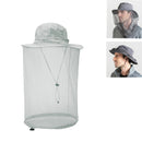 Summer Outdoor Sports Anti-mosquito Net Sun Hat Fisherman Hat, Size:L(Light Gray)