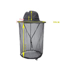 Summer Outdoor Sports Anti-mosquito Net Sun Hat Fisherman Hat, Size:L(Light Gray)