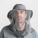 Summer Outdoor Sports Anti-mosquito Net Sun Hat Fisherman Hat, Size:L(Light Gray)