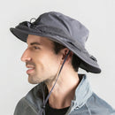 Summer Outdoor Sports Anti-mosquito Net Sun Hat Fisherman Hat, Size:L(Light Gray)